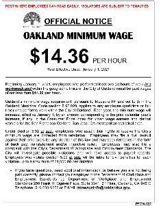 oakland minimum wage